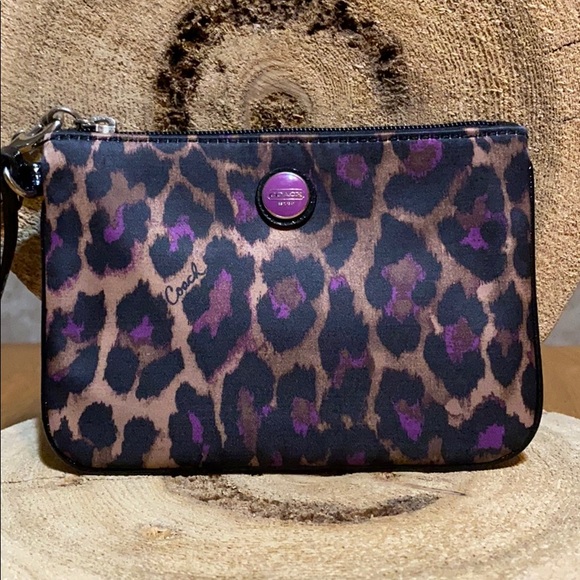 Coach Handbags - COACH Ocelot Wristlet